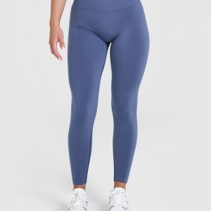 Effortless Seamless Leggings Slate Blue