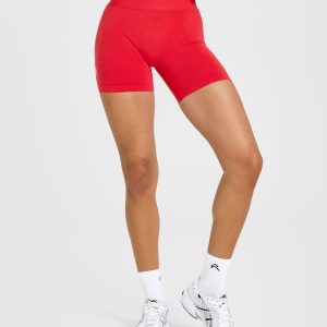 Effortless Seamless Shorts Muscle Mommy Red