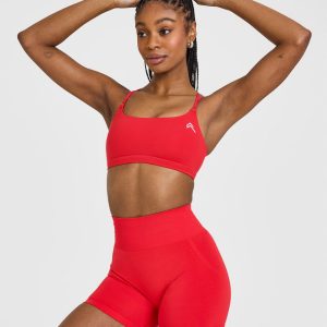 Everyday Cross Over Bralette Muscle Mommy Red