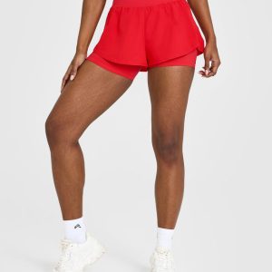 Unified Double Layer Shorts 5" Muscle Mommy Red