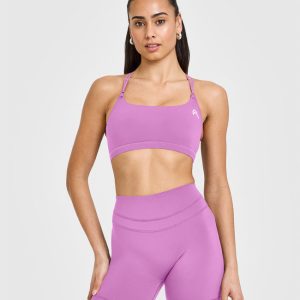 Everyday Cross Over Bralette Orchid Purple
