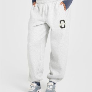 Foundations Joggers With Printed Graphic Light Grey Marl