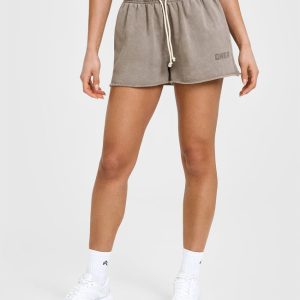 Raw Lounge Oversized Shorts Washed Warm Sand