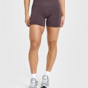 Effortless Seamless Shorts Umber Brown