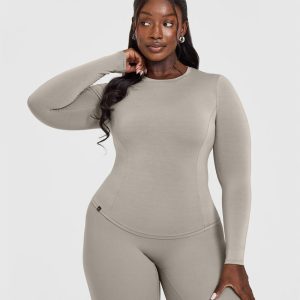 Mellow™ Soft Long Sleeve Top Warm Sand