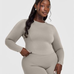 Mellow™ Soft Mid Long Sleeve Top Warm Sand