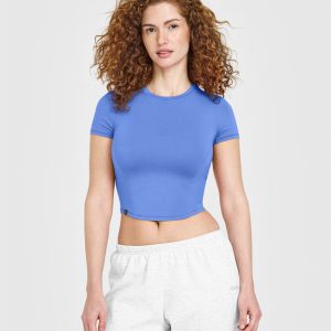 Mellow™ Soft Mid Short Sleeve T-Shirt Glaucous Blue