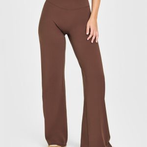 SoftMotion™ Straight Leg Bottoms Espresso Brown