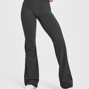 Unified Wrap Flared Bottoms White Logo Coal