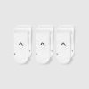 Trainer Liner Socks 3 Pack White